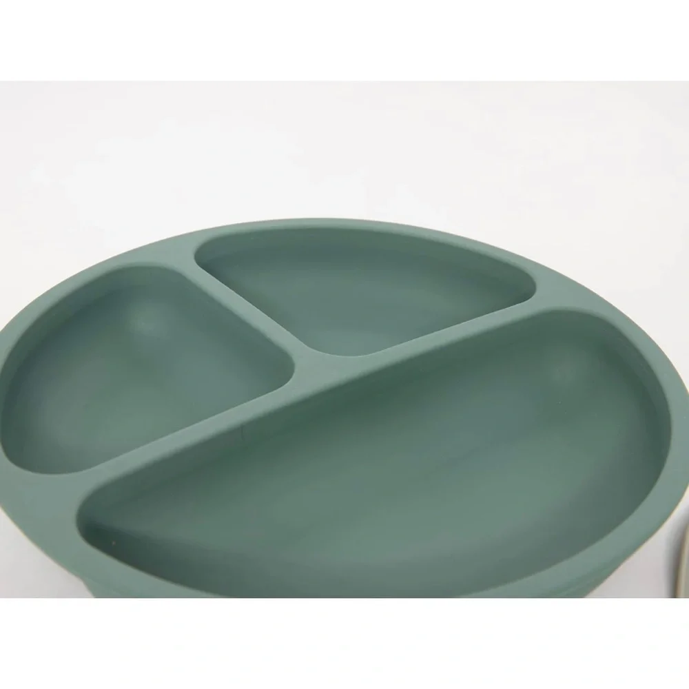 Lila & Jack's Baby Set BPA Free Food Grade Silicone Spork Spoon Bib Plate